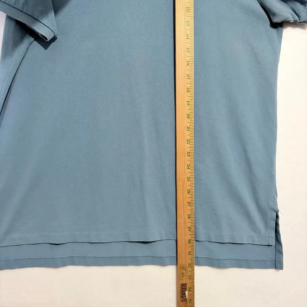 Ralph Lauren Polo Shirt Mens XL Blue Short Sleeve 100% Cotton Embroidered Pony